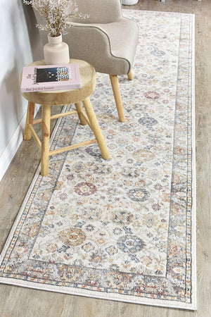 Serena Cream Hallway Runner Rug