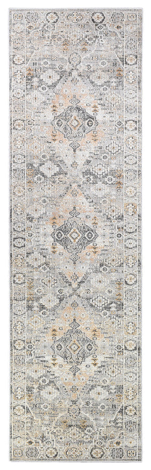 Serena Grey Mustard Hallway Runner Rug