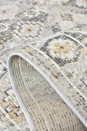 Serena Cream Mustard Hallway Runner 80CM Wide