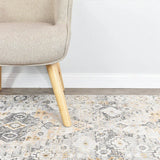 Serena Grey Mustard Hallway Runner Rug