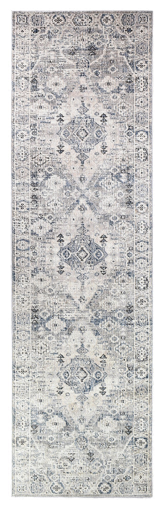 Serena Blue Grey Hallway Runner 80CM Wide