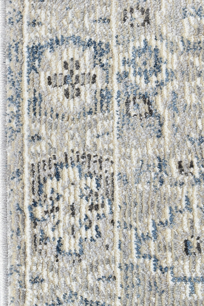 Serena Blue Grey Hallway Runner 80CM Wide