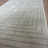 Summit Maze Beige Hallway Runner 80cm Wide