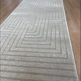 Summit Maze Beige Hallway Runner 80cm Wide