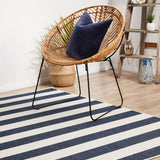 Seaside 4444 Navy White Rug
