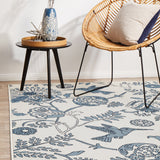 Seaside 7777 White Rug
