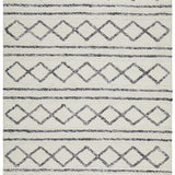 Studio Milly Textured Woollen Rug White Grey
