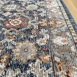 Serena Dark Blue Hallway Runner 80CM Wide