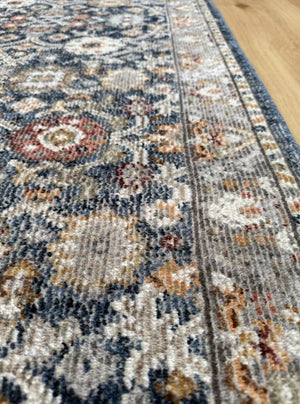 Serena Dark Blue Hallway Runner 80CM Wide