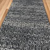 Seville Black White Hallway Runner 80CM Wide