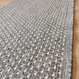 Sorrento Silver C Hallway Runner Non Slip 80CM Wide