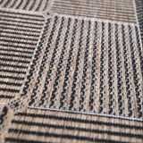 Suva Squares Coffee Black 22 121 Hallway Runner Non Slip