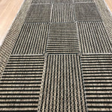 Suva Squares Black Coffee 22 112 Hallway Runner Non Slip