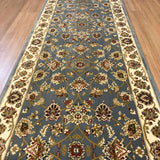 Traditional Hall Runner Agrabah Light Blue High Quality