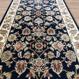 Traditional Hall Runner Agrabah Navy Cream High Quality