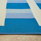Vista Lattice Blue Runner Rug