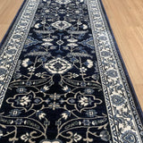 Verona Navy Hallway Runner 80CM Wide