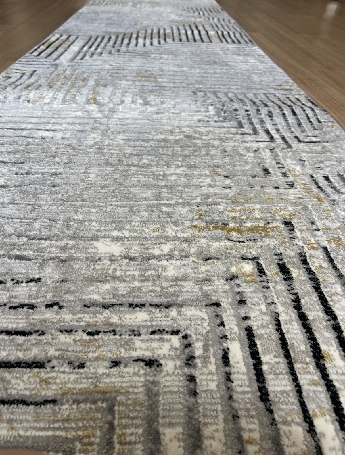 Alyssa Squares Hallway Runner 80CM Wide