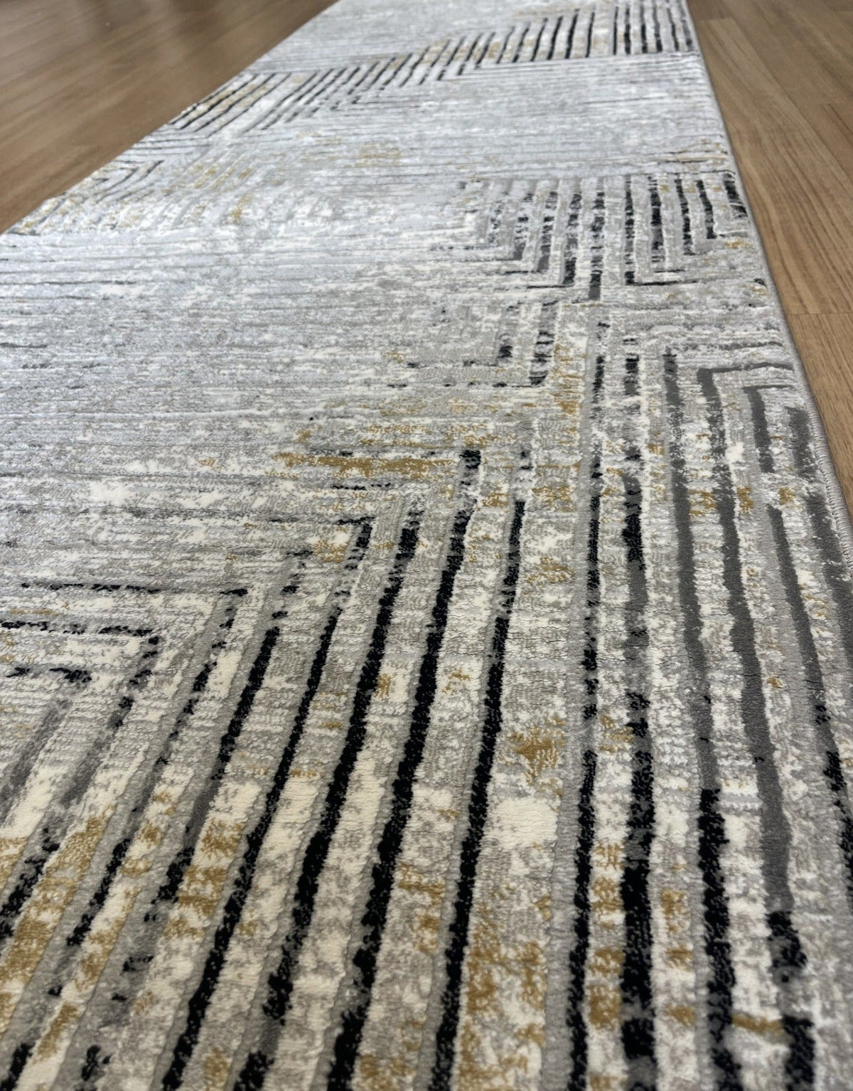 Alyssa Squares Hallway Runner 80CM Wide