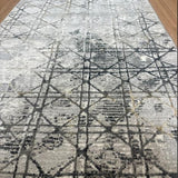 Alyssa Grey Black Hallway Runner 80CM Wide
