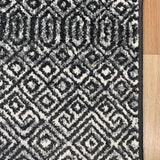 Seville Black White Hallway Runner 80CM Wide