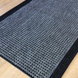 Chino Silver Black 2822 Hall Runner Non-Slip 80cm Wide