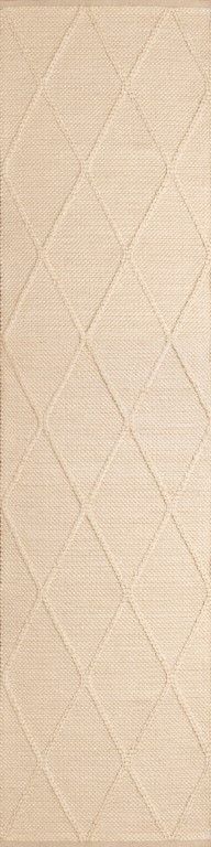 Diamond Cream Felted Wool Rug