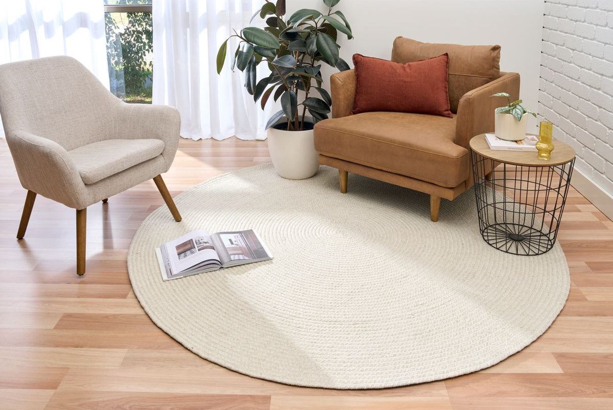 Cara Ivory Round Rug