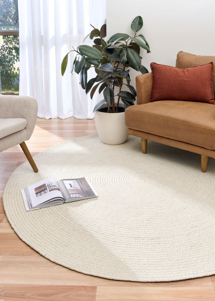 Cara Ivory Round Rug