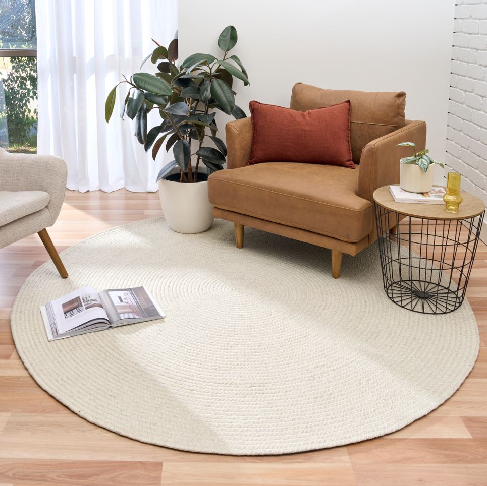 Cara Ivory Round Rug