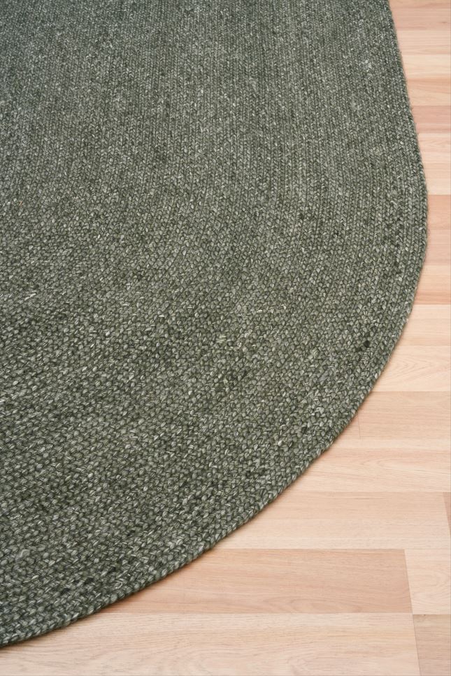 Cara Olive Round Rug