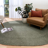 Cara Olive Oval Rug
