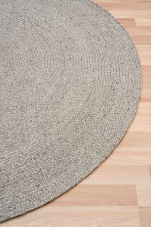 Cara Silver Round Rug