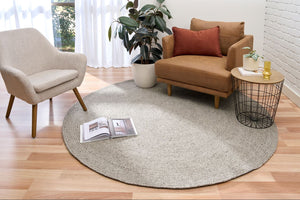Cara Silver Round Rug