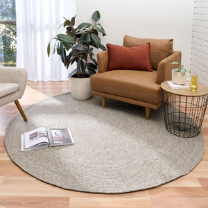 Cara Silver Round Rug