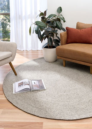 Cara Silver Round Rug