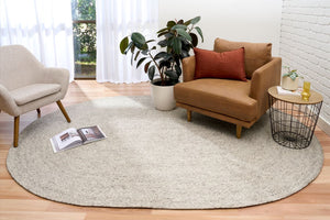 Cara Smoke Round Rug