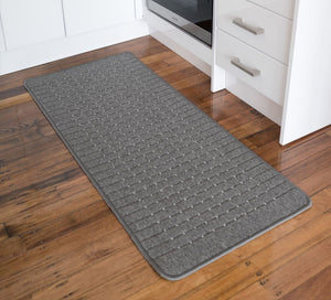 Roma Dots Grey Hallway Runner 80CM Wide