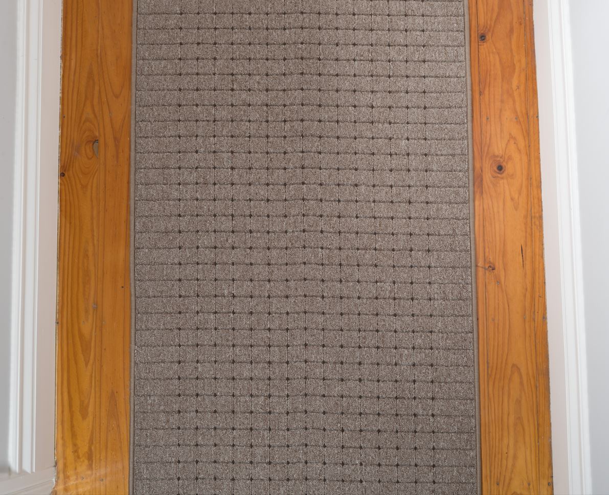 Roma Dots Taupe Hallway Runner 80CM Wide