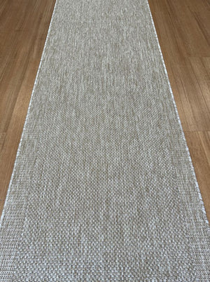 Malia Sand Hallway Runner Non-Slip 67cm Wide