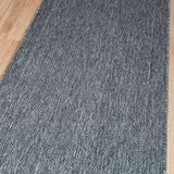 Malia Silver White Hallway Runner Non-Slip 67cm Wide