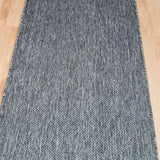 Malia Silver White Hallway Runner Non-Slip 80cm Wide