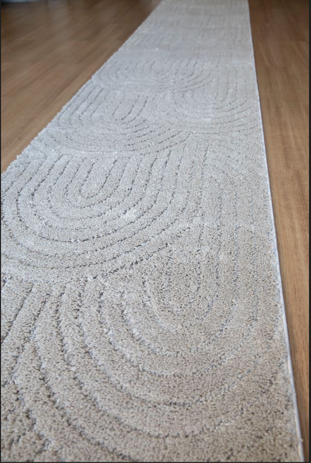 Marli Beige Hallway Runner 80CM Wide- CLEARANCE