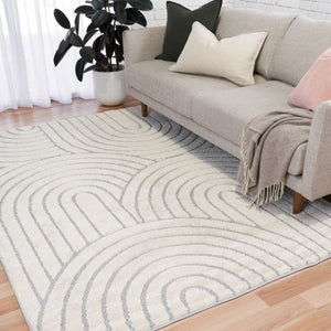 Marli Ivory Light Grey Rug