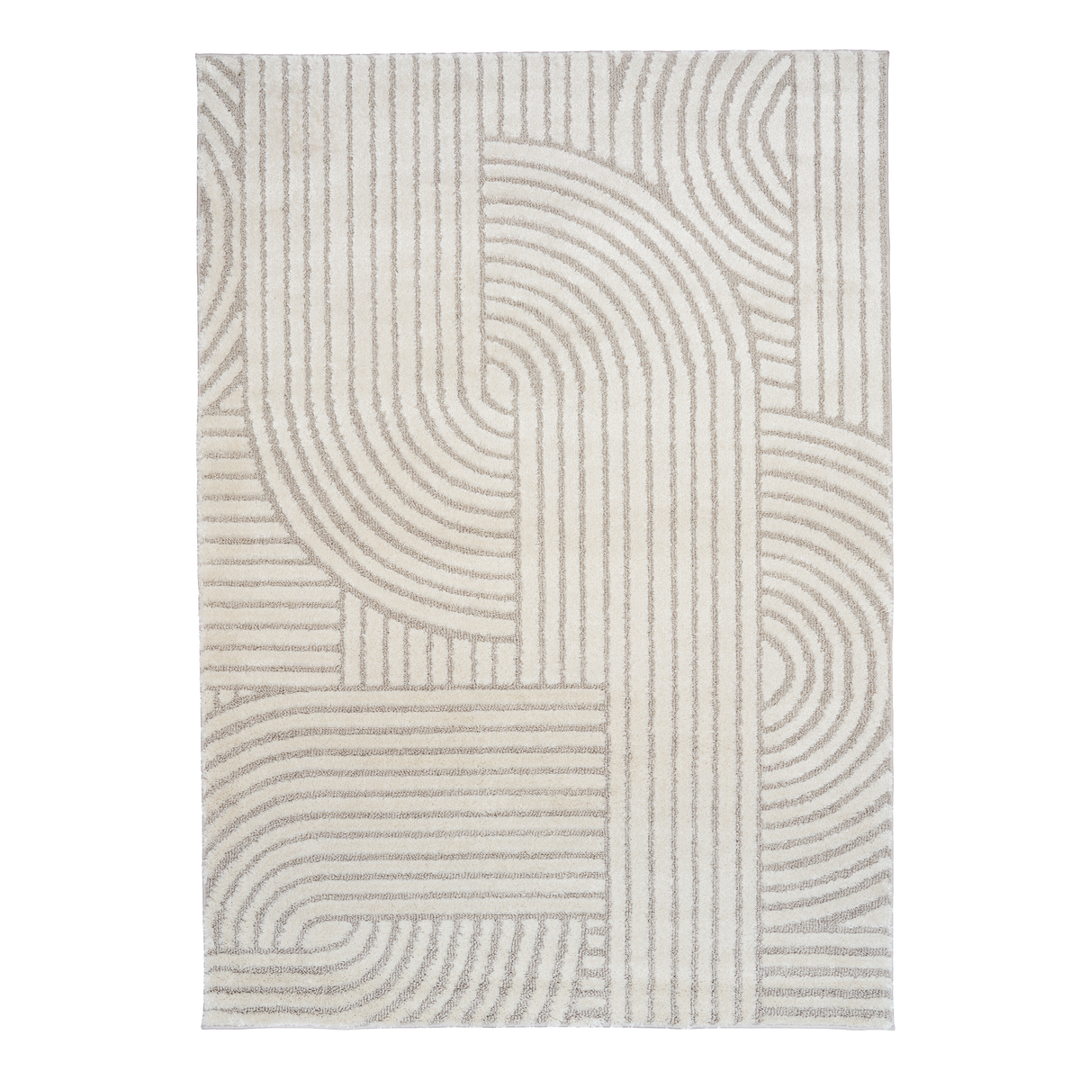 Marli Ivory Beige Retro Rug