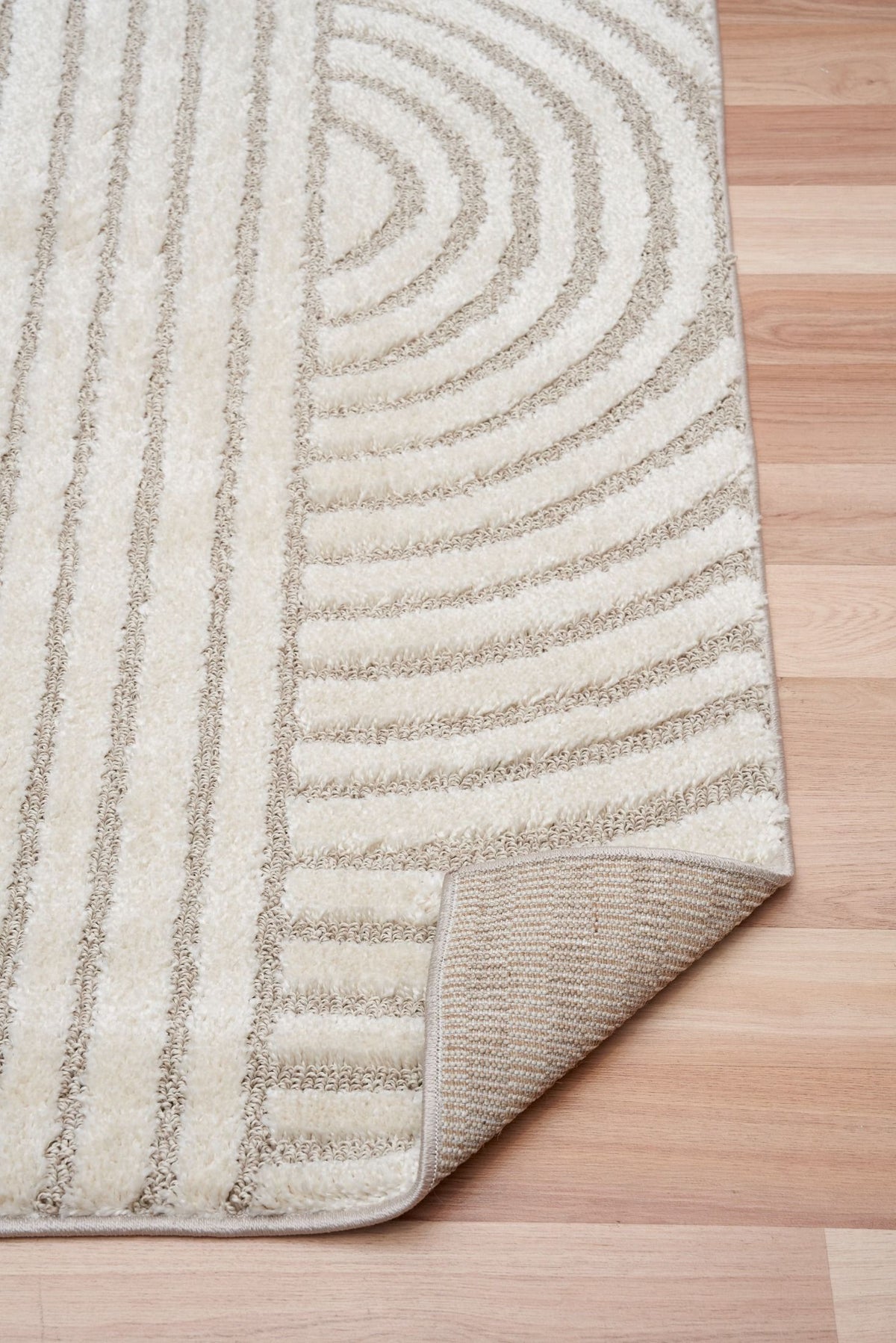 Marli Ivory Beige Retro Rug