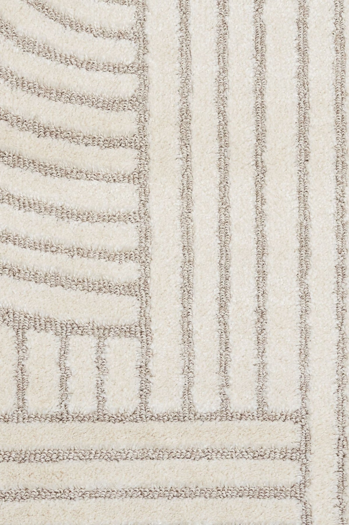 Marli Ivory Beige Retro Rug