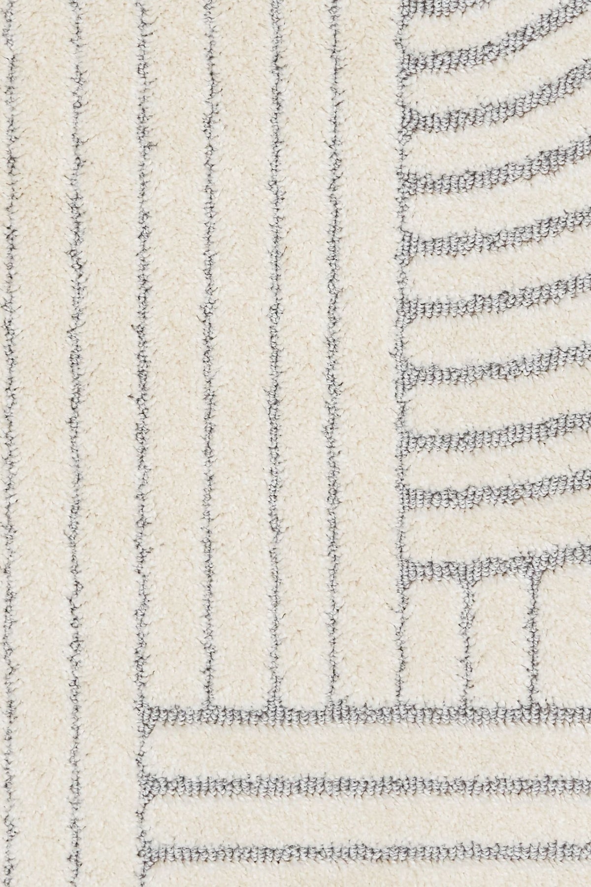 Marli Ivory light Grey Retro Rug