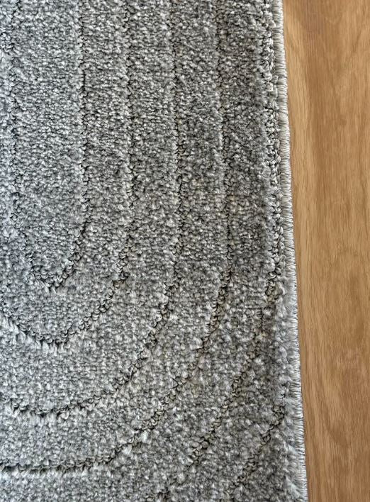 Marli Light Grey Hallway Runner 80CM Wide