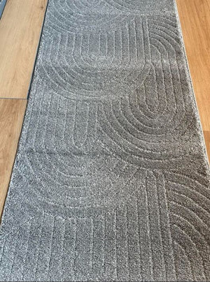 Marli Light Grey Hallway Runner 80CM Wide